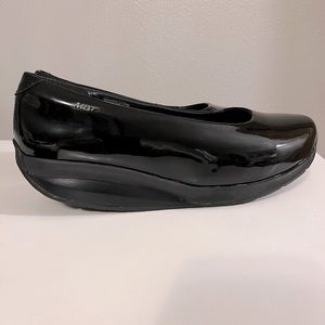Genuine, patent, leather MBTs.  Worn only twice. In beautiful condition.